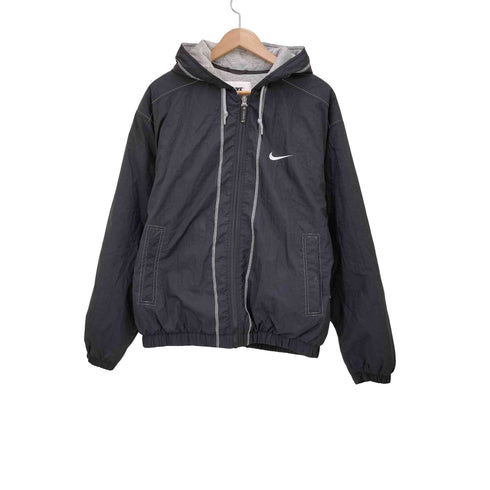 ナイキ NIKE 90S-00S 白タグ バック スウォッシュ フーデッド ブルゾン メンズ JPN:L